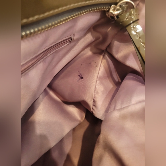 Coach Olive Green Op Art Embossed Patent Leather - Picture 15 of 15